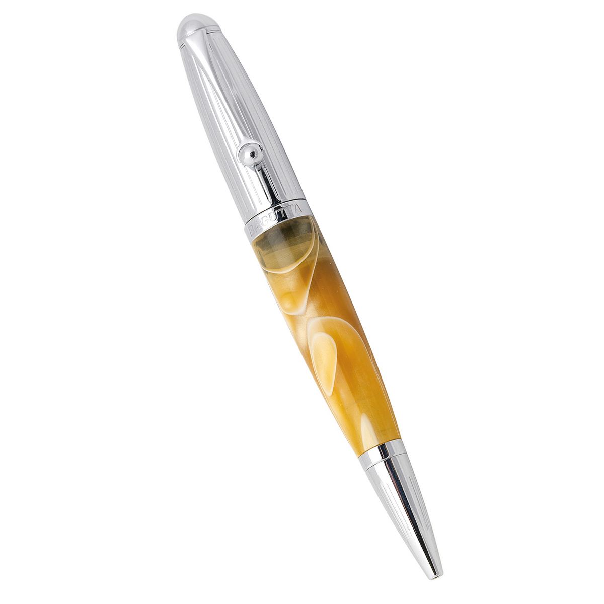 Bagutta Penna a Sfera Marmorizzata con Memoria USB 16 GB Gialla 14 cm