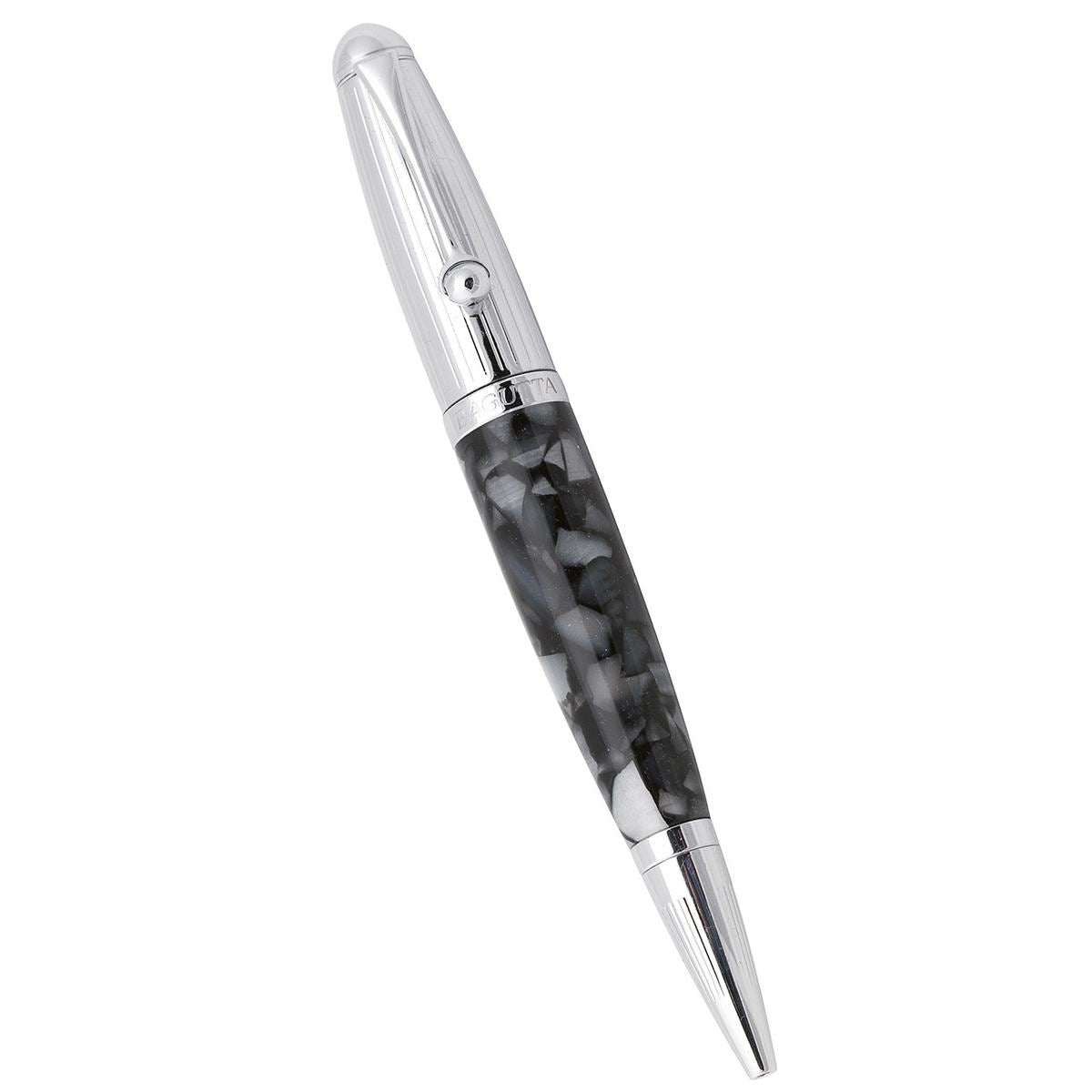 Bagutta Penna a Sfera Marmorizzata con Memoria USB 16 GB Grigio e Nero 14 cm