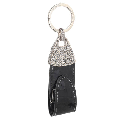 Bagutta Portachiavi con Memoria USB, Strass e Cinturino Nero
