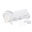 Bagutta Segnalibro Silver Plated con Nastro e Pendente Traforato Quadrifoglio 4x20 cm