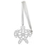 Bagutta Segnalibro Silver Plated con Nastro e Pendente Traforato Tartaruga 4x20 cm