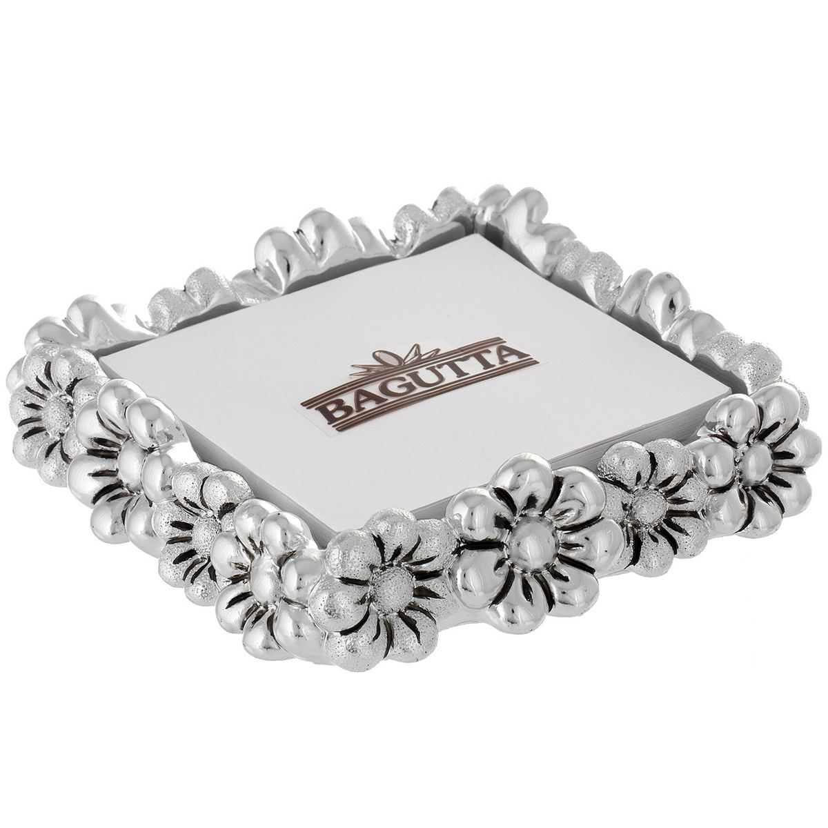 Bagutta Memostick Portamemo da Scrivania Cornice Floreale 11x11 cm