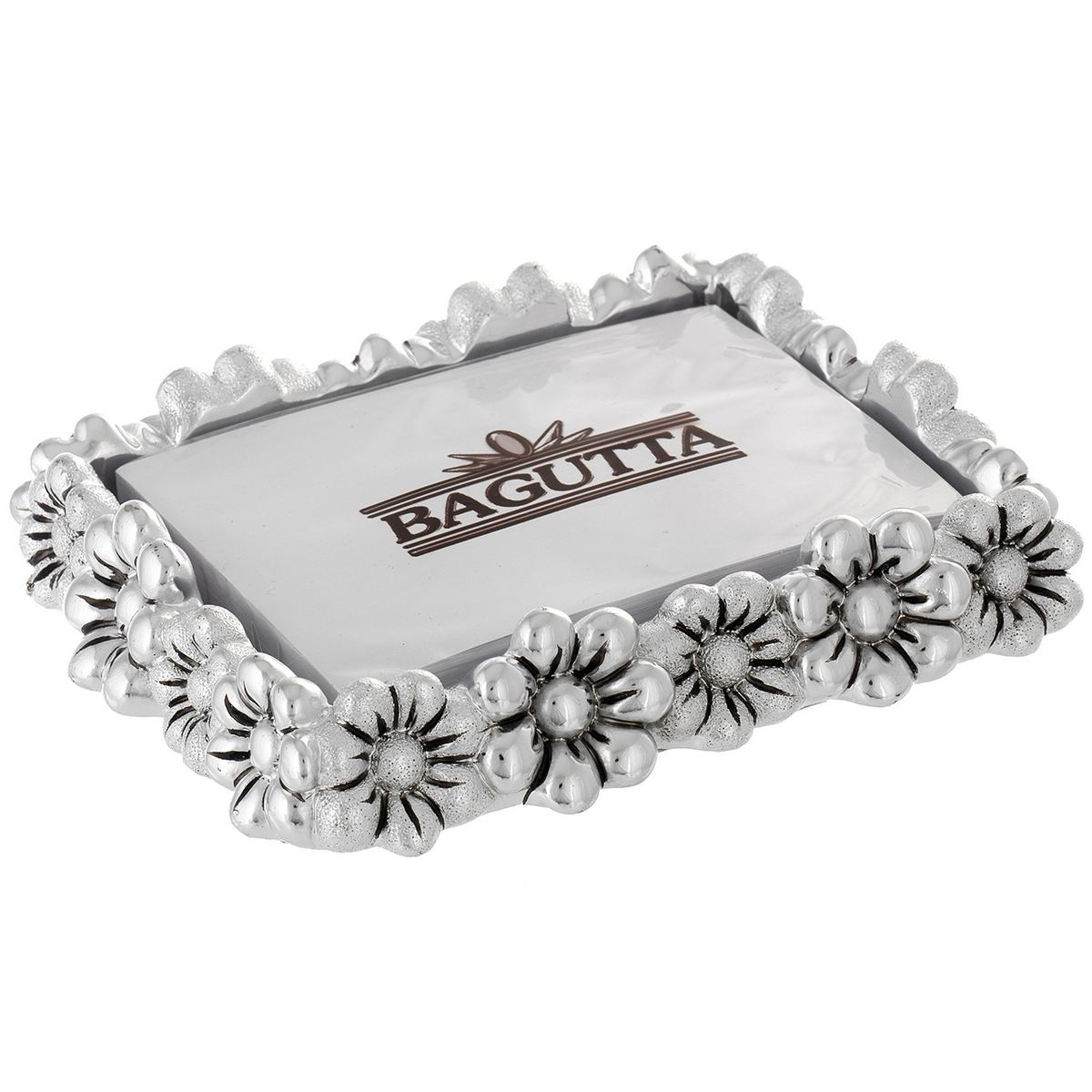 Bagutta Memostick Portamemo da Scrivania Cornice Floreale 11x13 cm