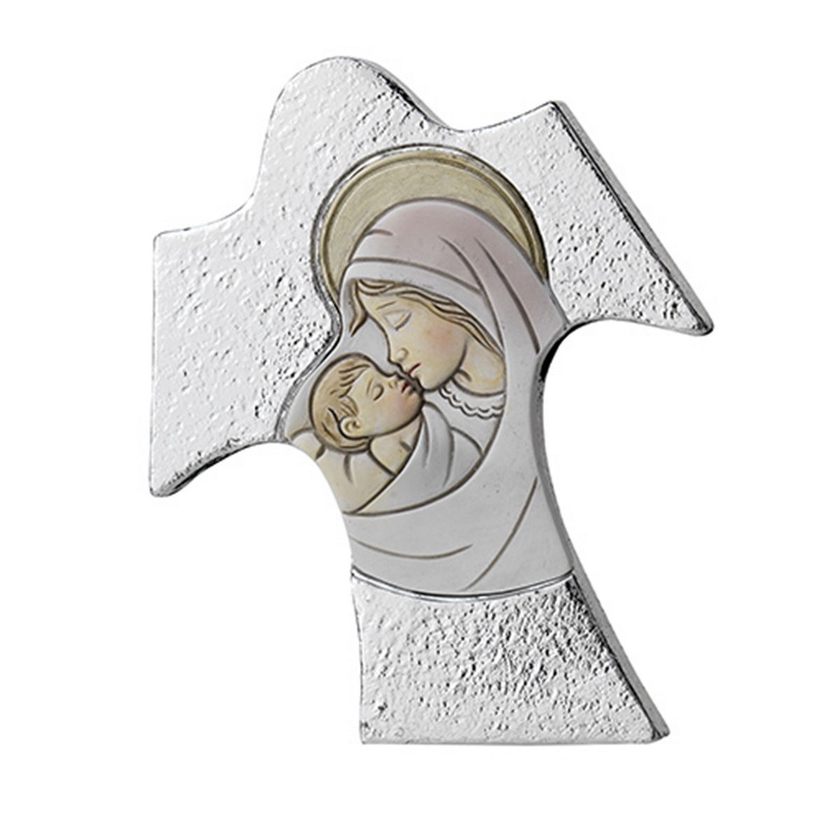 Bagutta Croce Sacra Stilizzata Madonna con Bambino Formato Piccolo