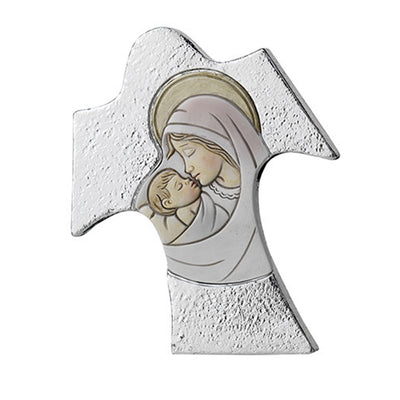 Bagutta Croce Sacra Stilizzata Madonna con Bambino Formato Piccolo