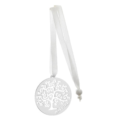 Bagutta Segnalibro Tondo Silver Plated Albero della Vita a Spirale 4 cm