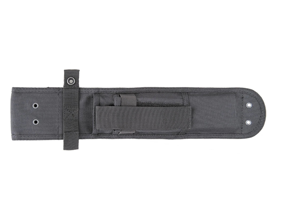 Ka-Bar Becker Combat Bowie BK9 dettaglio lama Cro-Van manico Ultramid fodero Heavy-Duty