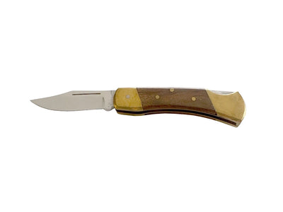 Coltello folding Import 101 B-3 manico legno e ottone 13 cm Made in Pakistan