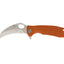 Honey Badger Claw Medium Serrated arancione HB1136, lama 8Cr13MoV dentellata