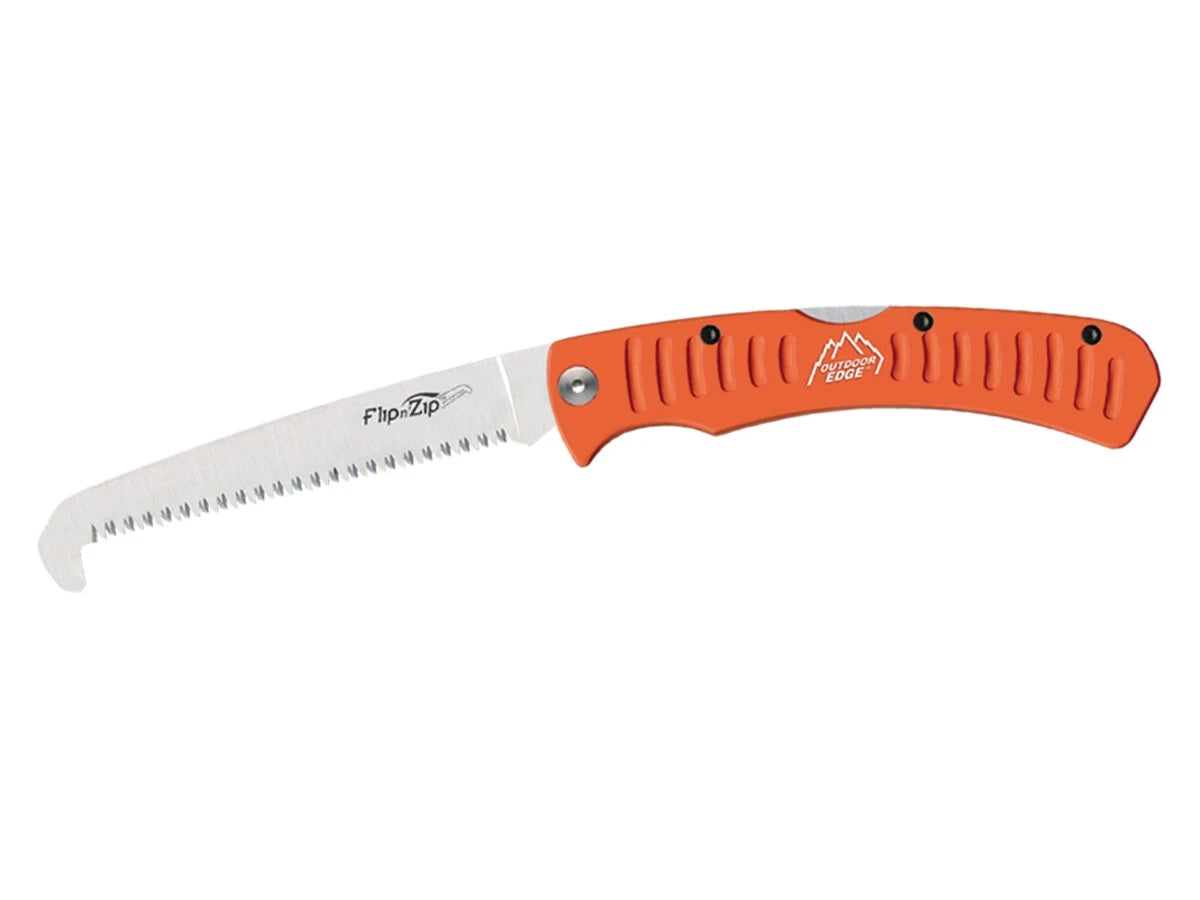 Outdoor Edge Flip N Zip Saw Orange acciaio manganese 65 cromato alluminio lama 11,2 cm 70 gr fodero Nylon - vista principale