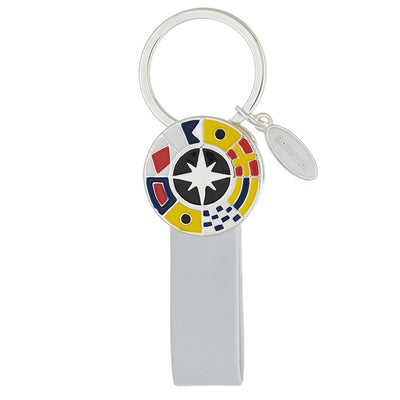 Bagutta Portachiavi con Memoria USB 16 GB Bianco e Rosa dei Venti