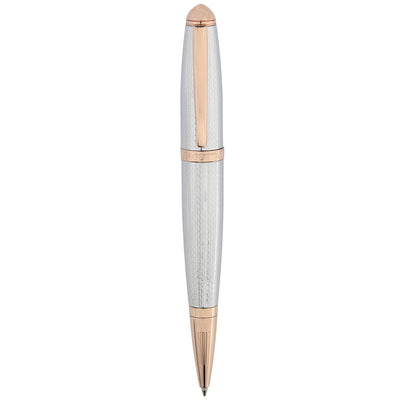 Bagutta Penna a Sfera Corpo Testurizzato con Memoria USB 16 GB Cromata con Finiture Rame