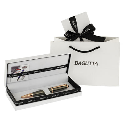 Bagutta Penna a Sfera Corpo Testurizzato con Memoria USB 16 GB con Finiture Nere