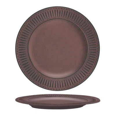 Acropoli Cherry Piatto Piano in Stoneware Reactive Color 32 cm 4 Pezzi