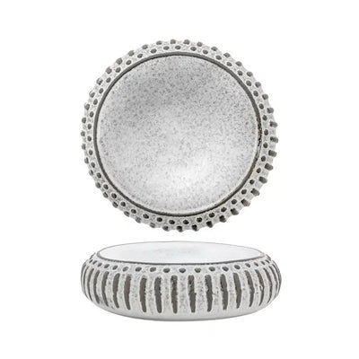 Acropoli Piatto Gourmet in Stoneware Reactive Color 16 cm H 4,2 cm 6 Pezzi