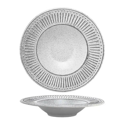 Acropoli Piatto Pasta in Stoneware Reactive 28,5 cm 6 Pezzi