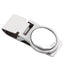 Bagutta Fermasoldi Argentato Liscio 6x3 cm