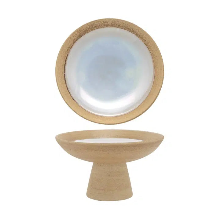Baleari Coppa con Piede Stoneware Reactive Ø 15 cm H 8,8 4 Pezzi