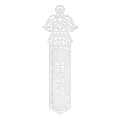 Bagutta Segnalibro Silver Plated Angelo “Tienimi con Te, Io Porto Fortuna” 12 cm