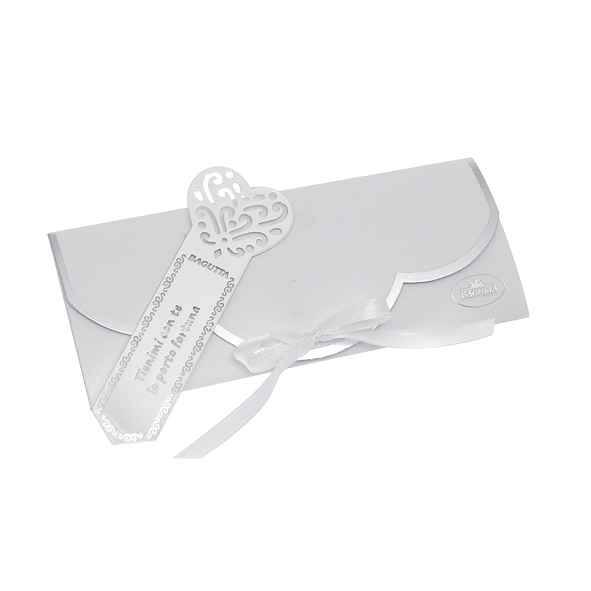 Bagutta Segnalibro Silver Plated Gufo “Tienimi con Te, Io Porto Fortuna” 12 cm