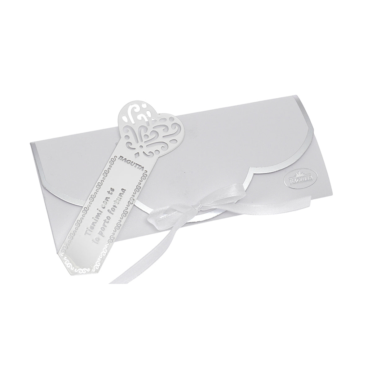 Bagutta Segnalibro Silver Plated Coccinella “Tienimi con Te, Io Porto Fortuna” 12 cm