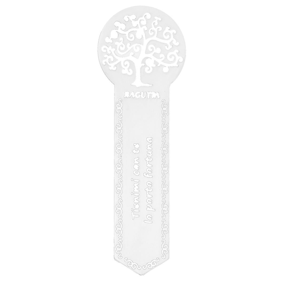 Bagutta Segnalibro Silver Plated Albero della Vita “Tienimi con Te, Io Porto Fortuna” 12 cm