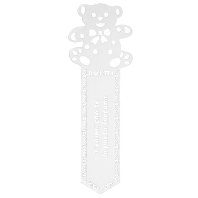 Bagutta Segnalibro Silver Plated Orsetto “Tienimi con Te, Io Porto Fortuna” 12 cm