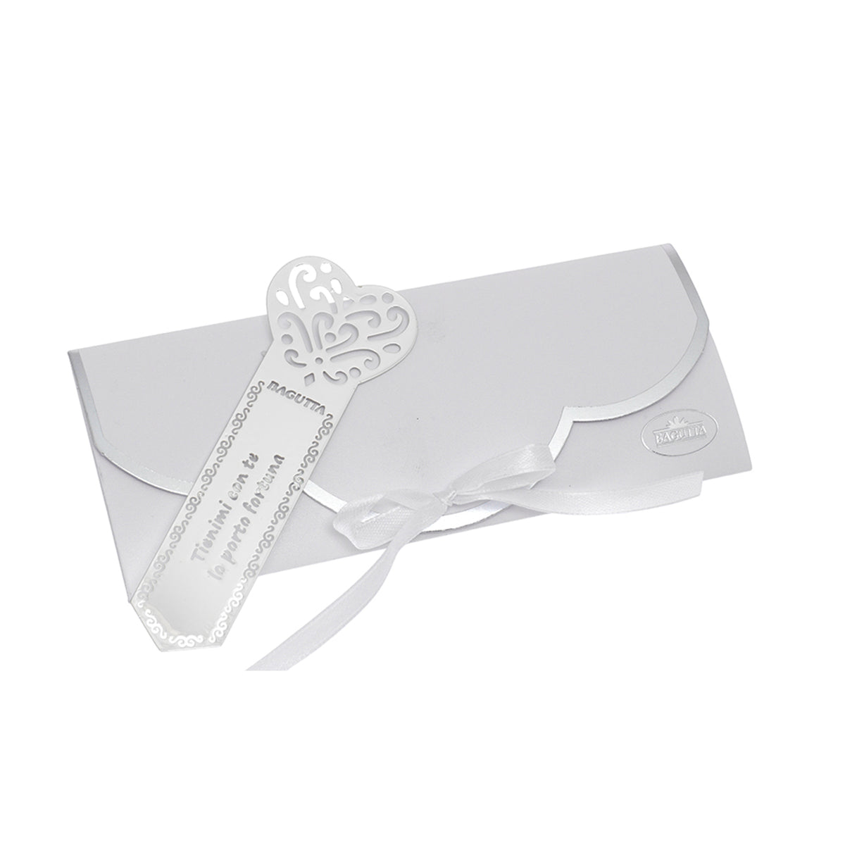 Bagutta Segnalibro Silver Plated Orsetto “Tienimi con Te, Io Porto Fortuna” 12 cm