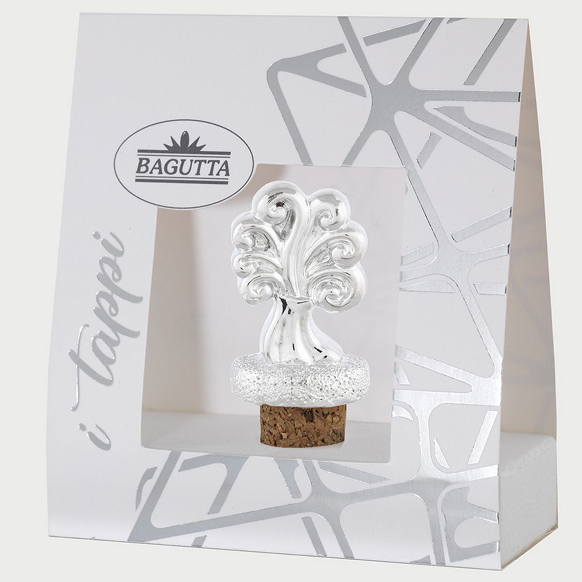 Bagutta Tappo per Bottiglia Albero della Vita con Foglie 7,5 cm