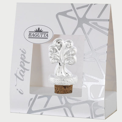 Bagutta Tappo per Bottiglia Albero della Vita con Foglie 7,5 cm