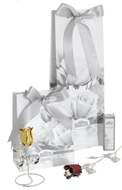 Bagutta Diffusore di Fragranza a Rosa Silver Plated Rosa 22 cm