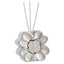 Bagutta Profumatore per Ambienti in Ceramica Fiore Argentato 8x4x8 cm