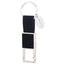 Bagutta Portachiavi Finitura Silver con Fettuccia Nera e Anello Rettangolare 10 cm