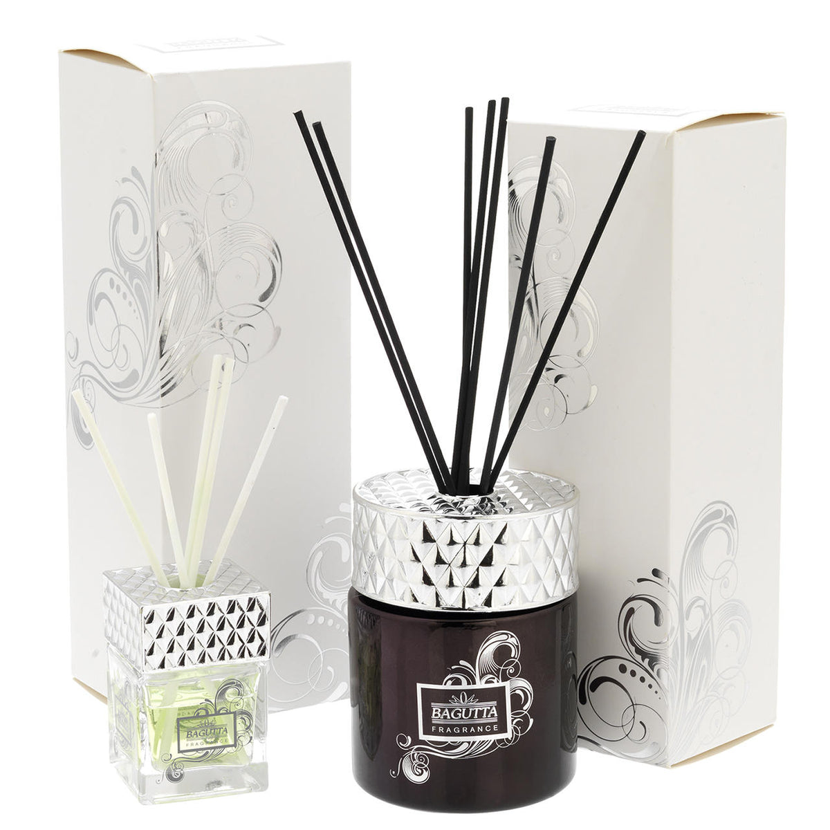 Bagutta Profumatore per Ambienti Cilindrico Trasparente Fragranza Agave 50 ml 7 cm