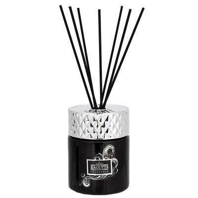 Bagutta Profumatore per Ambienti Cilindrico Nero Fragranza Agave 200 ml 10,5 cm