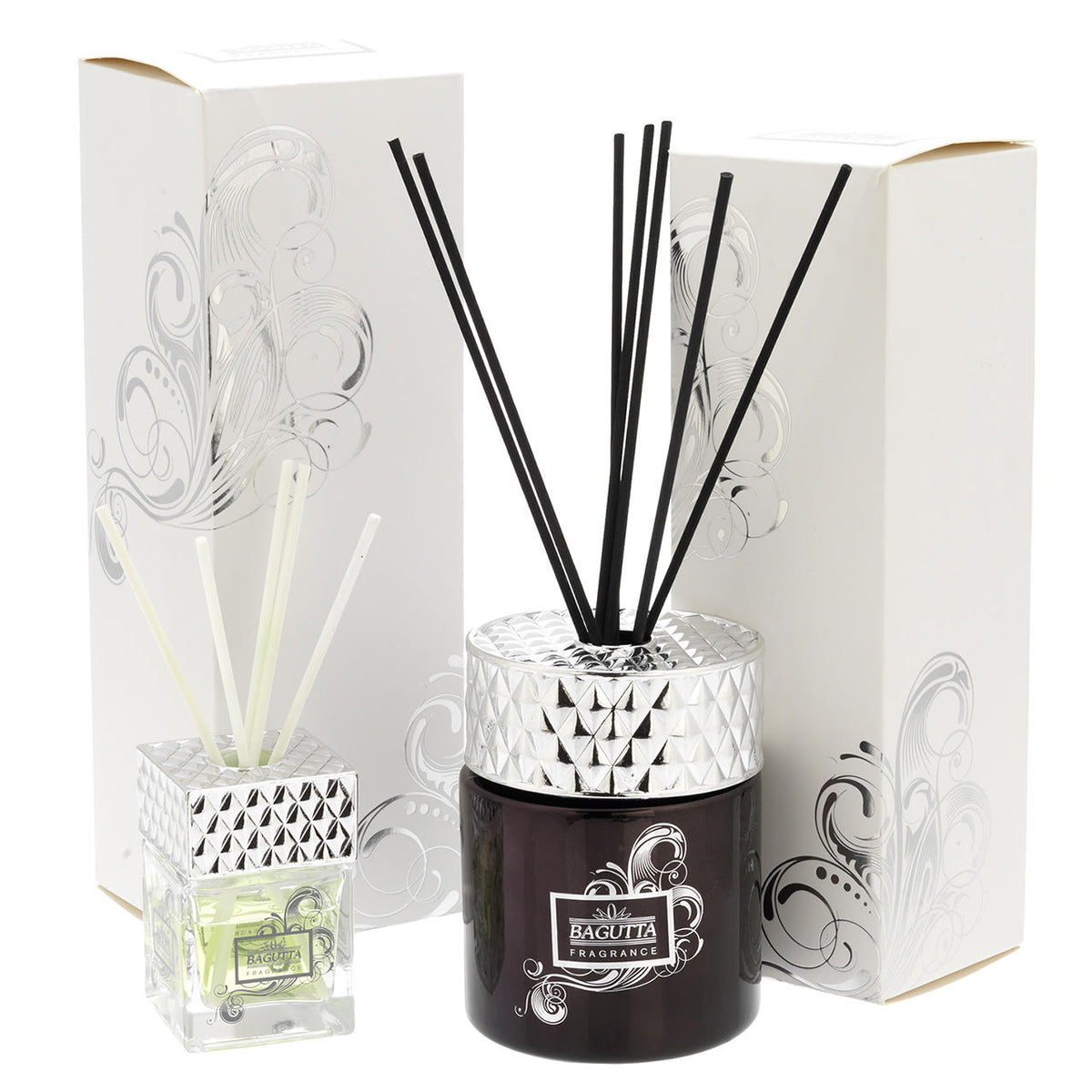 Bagutta Profumatore per Ambienti Cubo Nero Fragranza Agave 100 ml 8 cm