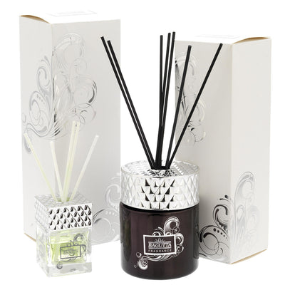 Bagutta Profumatore per Ambienti Cubo Nero Fragranza Agave 200 ml 10,5 cm