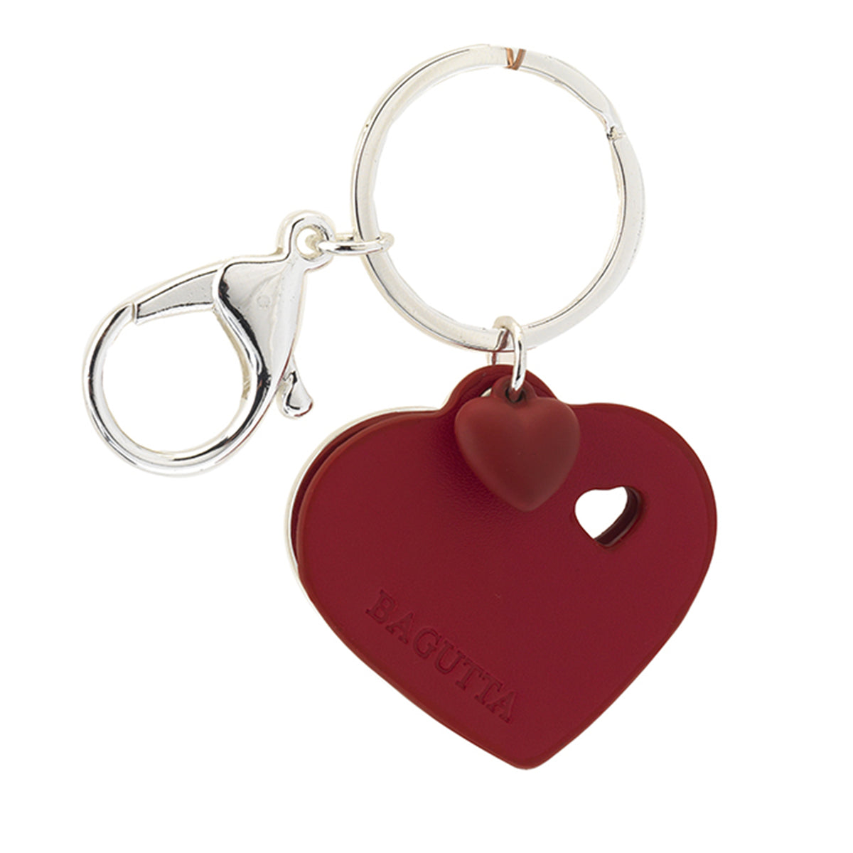 Bagutta Dillo col Cuore Portachiavi Silver Plated “Ascolta il Tuo Cuore” 9 cm