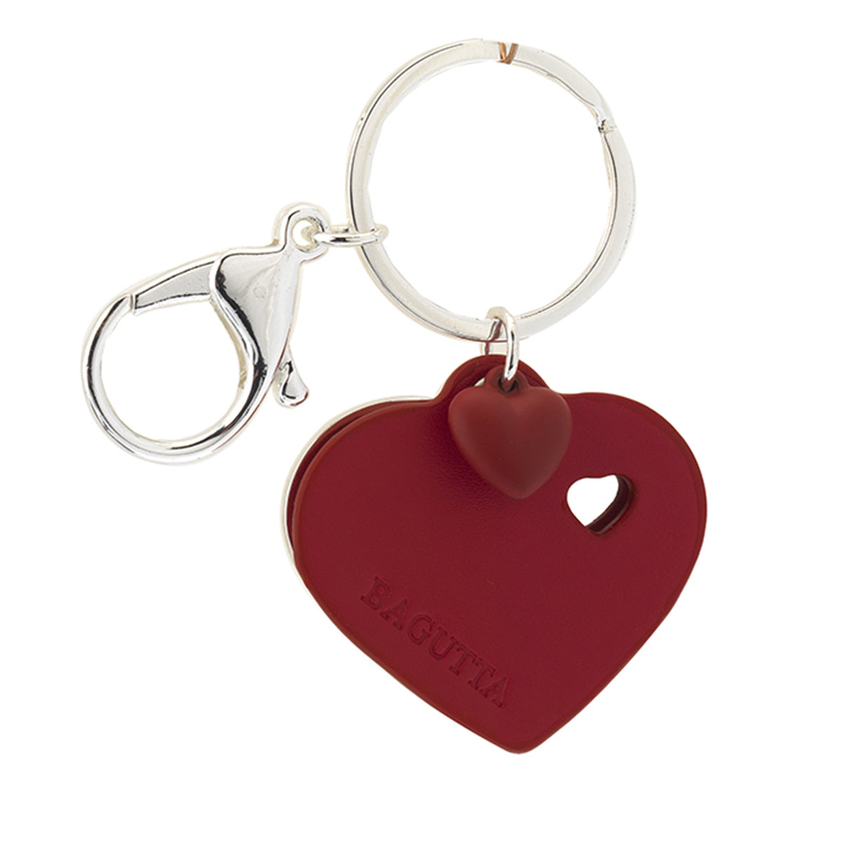 Bagutta Dillo col Cuore Portachiavi Silver Plated “Sei nel Mio Cuore” 9 cm