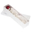 Bagutta Rosa Silver Plated Blu con Petali Argentati 33 cm