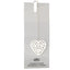 Bagutta Segnalibro Silver Plated con Catenella e Pendente Cuore 13 cm
