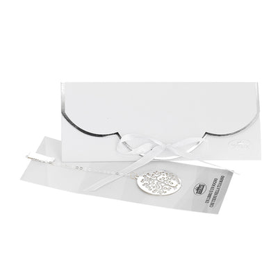 Bagutta Segnalibro Silver Plated con Catenella e Pendente Albero della Vita Stilizzato 13 cm