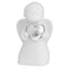 Bagutta Angioletto Bianco con Dettaglio Argentato e Cuore 13 cm