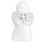 Bagutta Angioletto Bianco con Dettaglio Argentato e Fiore 13 cm
