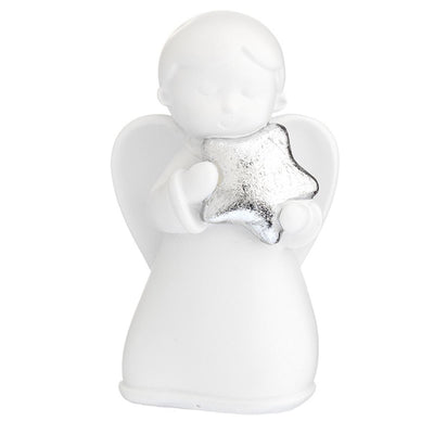 Bagutta Angioletto Bianco con Dettaglio Argentato e Stella 13 cm