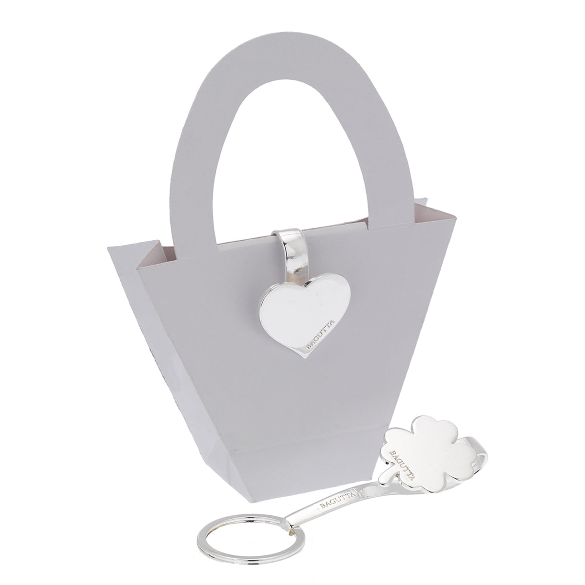 Bagutta Gancio per Borsa e Portachiavi Silver Plated Angioletto 10 cm