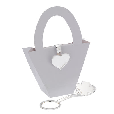 Bagutta Gancio per Borsa e Portachiavi Silver Plated Angioletto Stilizzato 10 cm