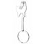 Bagutta Gancio per Borsa e Portachiavi Silver Plated Farfalla 10 cm