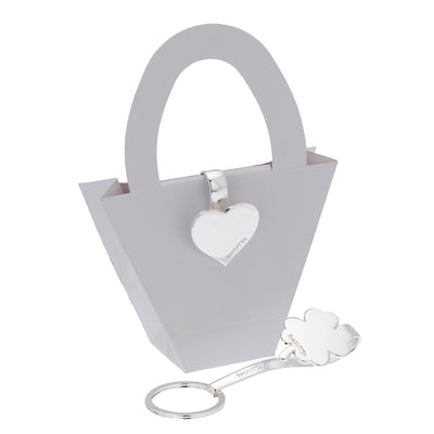 Bagutta Gancio per Borsa e Portachiavi Silver Plated Farfalla 10 cm