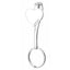 Bagutta Gancio per Borsa e Portachiavi Silver Plated Cuore 10 cm